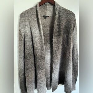 EILEEN FISHER GRAY OPEN CARDIGAN SWEATER SZ S Comfy Cozy Soft Luxirous